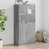 Image de Buffet haut vidaXL Gris Sonoma - 68x37x142 cm
