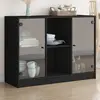 Image de vidaXL Buffet 102x37x75,5 cm - Noir