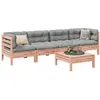 Image de vidaXL Salon de jardin - 5 pcs - Bois massif