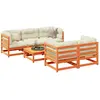 Image de VIDAXL Salon de jardin 6 pcs - Cire marron