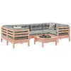Image de vidaXL Salon de jardin 7 pcs - Bois