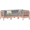 Image de Vidaxl Salon de Jardin 4 pcs et Coussins - Sapin de Douglas