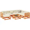 Image de VIDAXL Salon de jardin avec coussins - 8 pcs - Marron cire