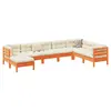 Image de Salon de jardin vidaXL - 8 pcs - Marron cire