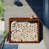 Image de vidaXL Étagère à bois 100x40x80 cm acier résistant aux intempéries