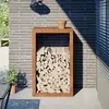 Image de vidaXL Étagère à bois 60x40x100 cm acier résistant aux intempéries