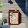 Image de vidaXL Étagère à bois 60x40x80 cm acier résistant aux intempéries