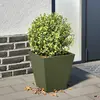 Image de vidaXL Jardinière en acier - Vert olive