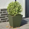 Image de vidaXL Jardinières acier vert