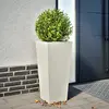 Image de vidaXL Jardinière Blanc 35x35x75 cm