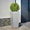 Image de vidaXL Jardinière 35x35x75 cm - Acier Galvanisé
