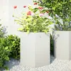 Image de vidaXL Jardinières 2 pcs - Blanc