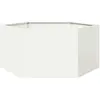 Image de vidaXL Jardinière hexagone - Acier blanc