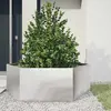 Image de vidaXL hexagone 138x120x45 cm acier inoxydable