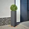 Image de VidaXL Jardinière acier triangulaire - Anthracite