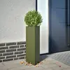 Image de vidaXL Jardinière verte triangulaire acier