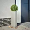 Image de vidaXL Jardinière triangulaire - Acier inoxydable 30x26x75 cm