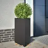 Image de VidaXL Jardinière Triangulaire 50x43x75 cm Noir