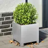 Image de vidaXL Jardinie`re acier galvanisé 30x30x30 cm