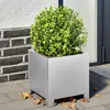 Image de vidaXL Jardinières 2 pcs Galvanisé