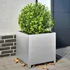 Image de vidaXL Jardinière acier galvanisé 50x50x50 cm
