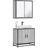 Image de VIDAXL Salle de Bain Ensemble 2pcs - Sonoma Gris