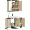 Image de vidaXL Ensemble Meubles Salle de Bain 2 pcs Chêne Sonoma