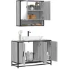 Image de vidaXL Ensemble de meubles de salle de bain 2 pcs Sonoma gris