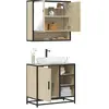 Image de vidaXL Ensemble de meubles de salle de bain 2 pcs chêne sonoma