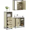 Image de vidaXL Ensemble meubles salle de bain - Chêne sonoma