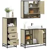 Image de vidaXL Ensemble de meubles de salle de bain 3 pcs chêne sonoma