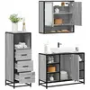 Image de vidaXL Ensemble de meubles de salle de bain 3 pcs Sonoma gris