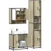 Image de vidaXL Ensemble de meubles de salle de bain 3 pcs chêne sonoma