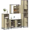 Image de vidaXL Ensemble de meubles de salle de bain 4 pcs chêne sonoma