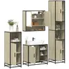 Image de vidaXL Ensemble de meubles de salle de bain 4 pcs chêne sonoma