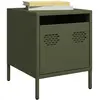 Image de vidaXL Tables de chevet 2pcs - Vert olive