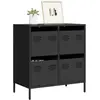 Image de vidaXL Buffet haut - Noir