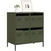 Image de vidaXL Buffet - Vert olive