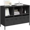 Image de vidaXL Buffet 101,5x39x73,5 cm - Noir
