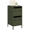 Image de VIDAXL Buffet vert olive 35x39x73,5 cm