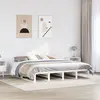 Image de vidaXL Cadre de lit sans matelas blanc 200x200 cm bois massif de pin