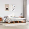 Image de vidaXL Cadre de lit sans matelas cire marron 200x200cm bois pin massif