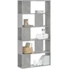 Image de vidaXL Bibliothèque 5 niveaux Gris béton