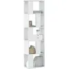 Image de vidaXL Bibliothèque 5 niveaux blanc 45x23,5x162,5 cm