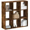 Image de VidaXL Bibliothèque chêne fumé 102x32x102cm