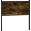 Image de vidaXL Tête de lit de remplacement chêne fumé 75 cm bois d'ingénierie et acier