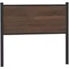 Image de vidaXL Tête de lit de remplacement chêne marron 100 cm bois d'ingénierie et acier