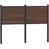 Image de vidaXL Tête de lit de remplacement chêne marron 120 cm bois d'ingénierie et acier