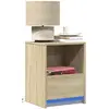 Image de VIDAXL Armoire de Chevet avec LED