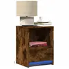 Image de vidaXL Armoires de chevet avec lumières LED